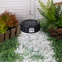 Садовый светильник на солнечной батарее &laquo;Дискошар&raquo;, 13 &times; 6 &times; 13 см, 6 LED, пульт ДУ, свечение RGBW