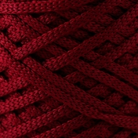 Шнур плоский3 мм полиэфирный в клубках 100м/170г (+/- 5%) бордовый-153