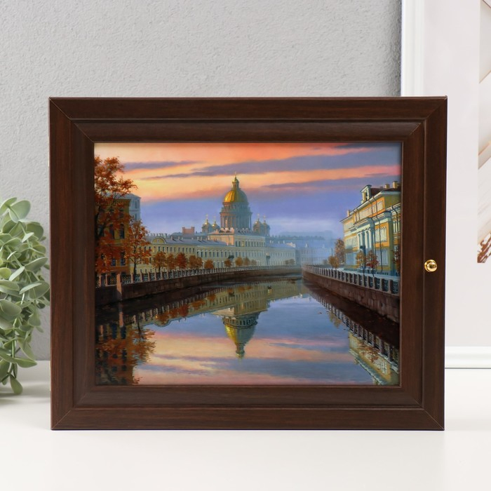 Ключница "Исаакиевский собор" 26х31 см венге