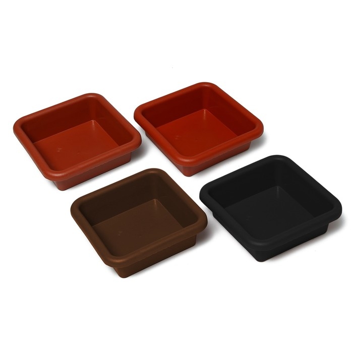 Ящик для рассады, 23.5 × 23.5 × 7 см, 3 л, пластик, цвет МИКС Ящик для рассады, 23.5 × 23.5 × 7 см, 3 л, пластик, цвет МИКС