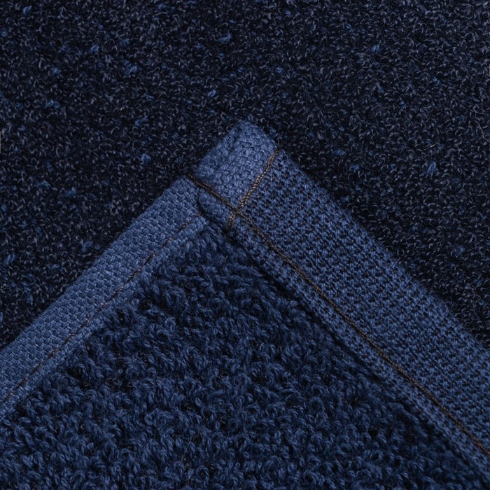 Полотенце махровое Этель цвет тёмно-синий 30х60см, 350 г/м2, 70% хлопок,30% бамбук