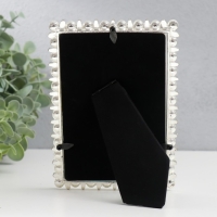 Фоторамка металл 10х15 см "Монархия" белый 12,3х17,3 см