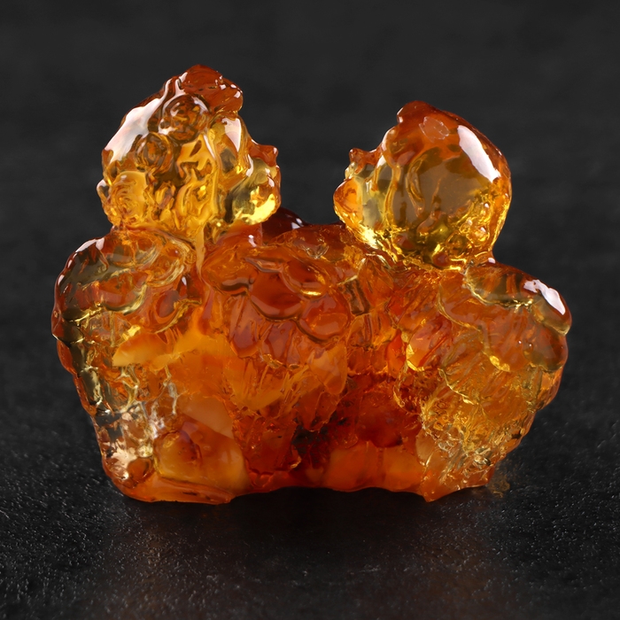 Сувенир "Ангелочки близнецы", янтарь