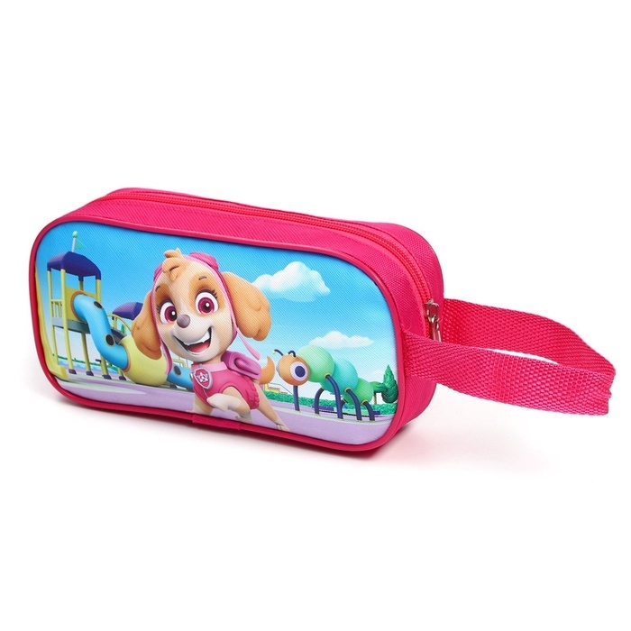 Сумка детская на молнии 22&times;11&times;1,5 см для девочки, косметичка, Щенячий патруль