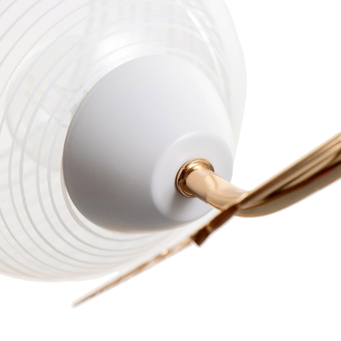 Люстра "Вива" 2хЕ27 40Вт бело-золотой 56х23х23 см BayerLux