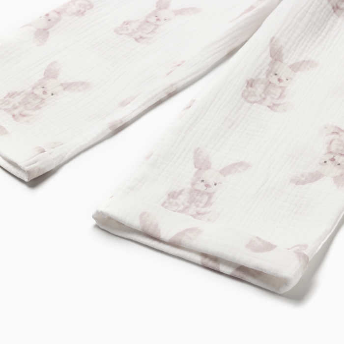 Пижама детская MINAKU "Bunny", цвет белый, рост 110 см