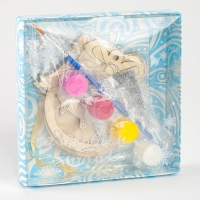 Ёлочная подвеска из дерева своими руками на новый год «Шар», новогодний набор для творчества Ёлочная подвеска из дерева своими руками на новый год «Шар», новогодний набор для творчества