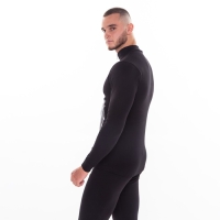 Термобельё мужское НАЧЁС (фуфайка, кальсоны) принт волк, цвет чёрный, размер 56 Термобельё мужское НАЧЁС (фуфайка, кальсоны) принт волк, цвет чёрный, размер 56