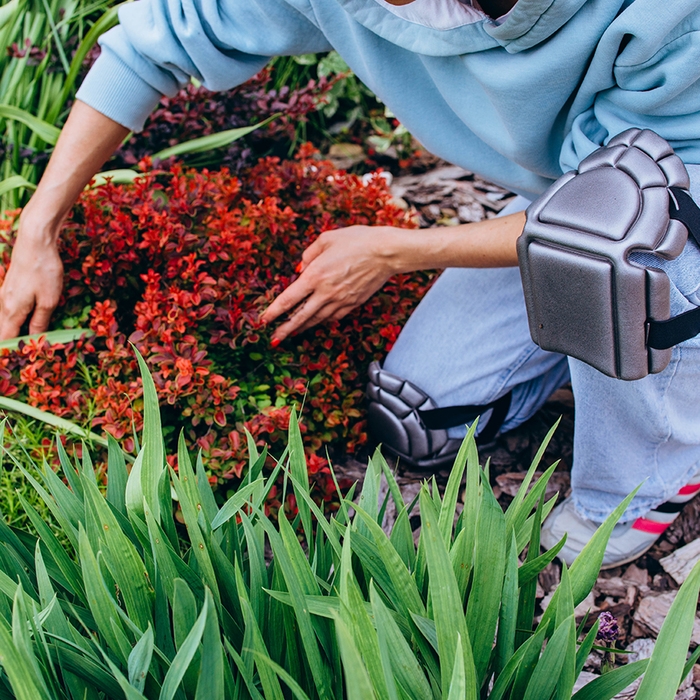 Наколенники садовые, универсальные, 20 &times; 17 см, серые