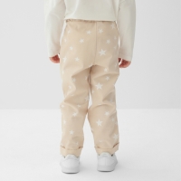 Брюки для девочки MINAKU: Cotton Collection цвет бежевый, рост 98 Брюки для девочки MINAKU: Cotton Collection цвет бежевый, рост 98