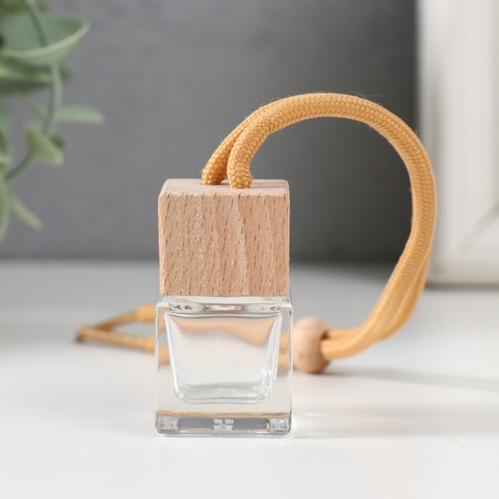 Диффузор стекло для ароматической эссенции "Прямые углы" 8 мл 2,5х2,5х4 см