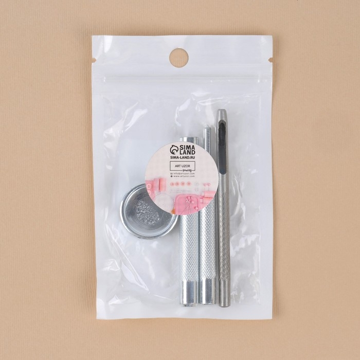 Набор инструментов для ручной установки S-образных кнопок, с колодцем, №655, d = 10 мм Набор инструментов для ручной установки S-образных кнопок, с колодцем, №655, d = 10 мм