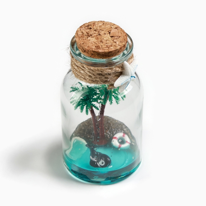 Сувенир в бутылке "Пальма" 11*6*6см, микс