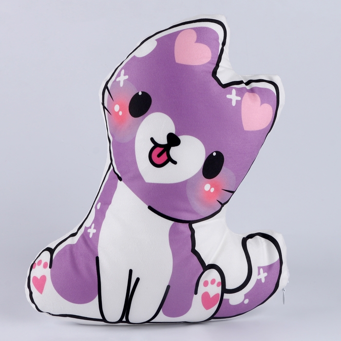 Подушка декоративная Подушка декоративная "Киса фиолетовая"