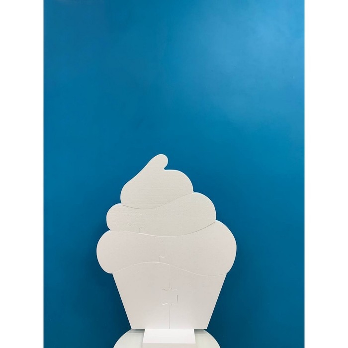 Каркас для аэромозаики фигура &laquo;Пироженка&raquo;, белый, 1 шт.