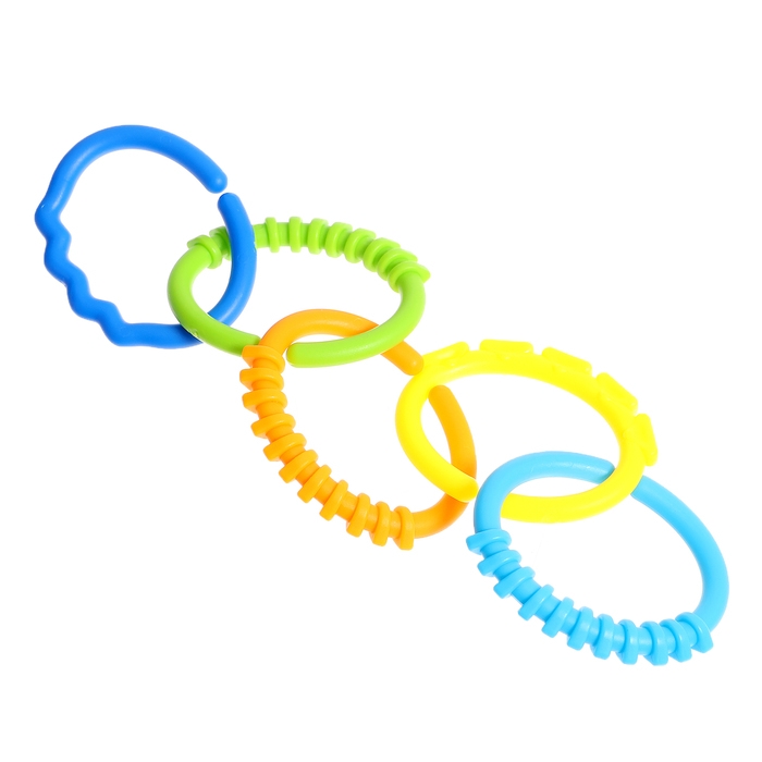 Развивающий набор &laquo;Сенсорные колечки&raquo;, 10 заданий, 3+