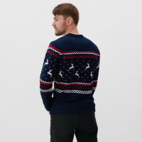 Джемпер вязаный KAFTAN "Family look" размер 54, синий