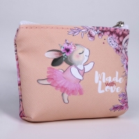 Кошелёк детский &laquo;Зайчик в юбочке&raquo;, 11х8,5х2 см