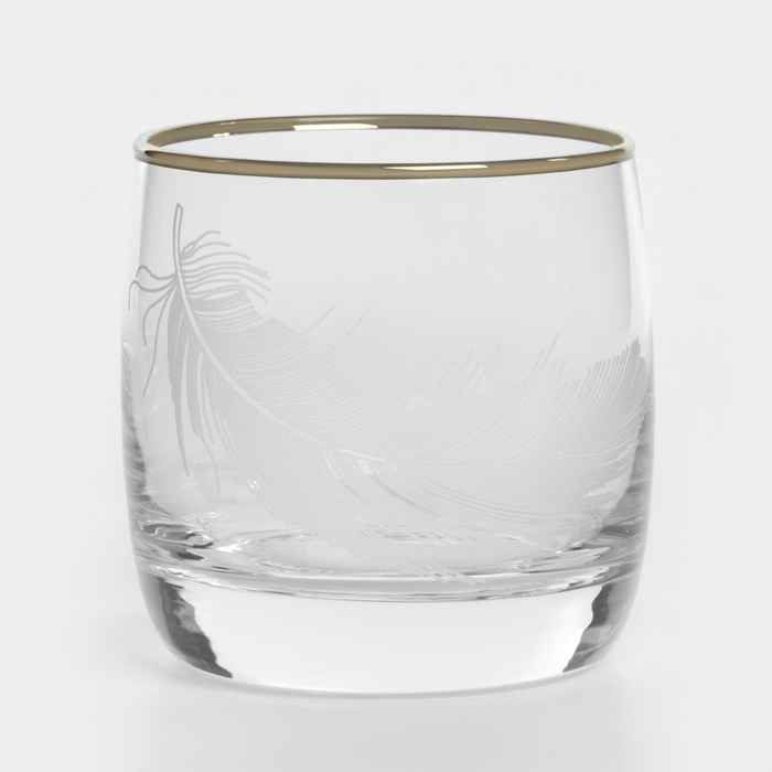 Набор стеклянных стаканов &laquo;Перо&raquo;, 300 мл, 6 шт