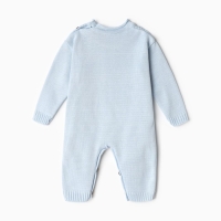 Комбинезон детский вязаный MINAKU, рост 86-92, цвет голубой