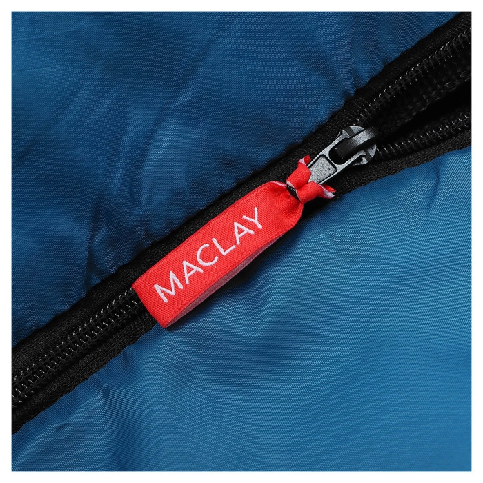 Спальный мешок maclay camping comfort cool, одеяло, 3 слоя, левый, 220х90 см, -5/+10&deg;С