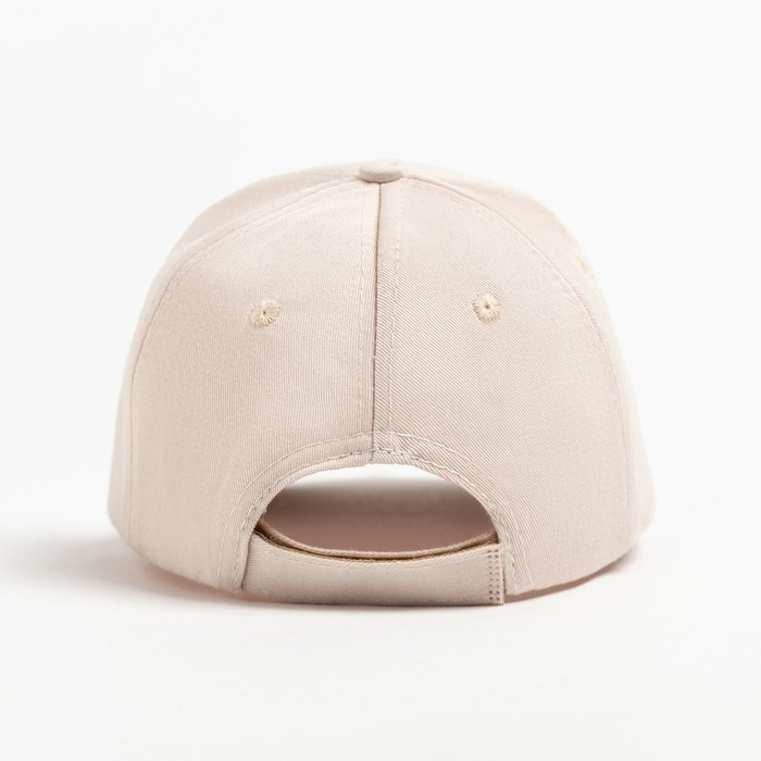 Кепка однотонная MINAKU, цвет экрю, р-р 52-54