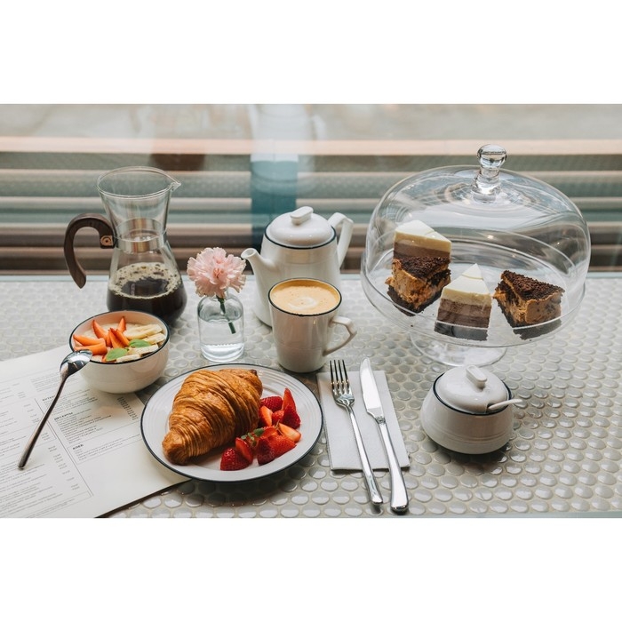 Тарелка фарфоровая десертная Magistro &laquo;Морской бриз&raquo;, d=20 см, цвет белый