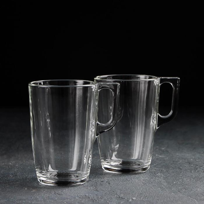 Набор стеклянных кружек «Время дегустаций. Капучино», 400 мл, 2 шт Набор стеклянных кружек «Время дегустаций. Капучино», 400 мл, 2 шт