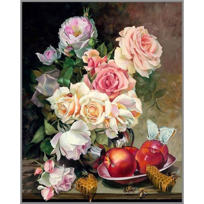 Алмазная мозаика без подрамника &laquo;Наслаждение&raquo;, 40 &times; 50 см, 39 цветов