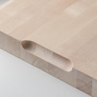 Доска разделочная Adelica &laquo;Профи&raquo;, 70&times;30&times;4 см, с металлическими стяжками и боковыми ручками, берёза