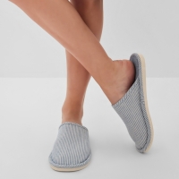 Тапочки женские, размер 36-37, цвет синий Тапочки женские, размер 36-37, цвет синий