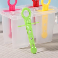 Форма для мороженого Доляна «Симпл», 12,5×7×10 см, 4 ячейки, цвет прозрачный Форма для мороженого Доляна «Симпл», 12,5×7×10 см, 4 ячейки, цвет прозрачный