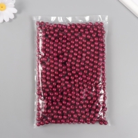 Набор бусин "Жемчуг" d 8 мм, 250 гр, бордо