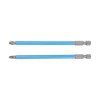 Биты ТУНДРА, намагниченные, сталь CrV, PH2 х 127 мм, 2 шт. Биты ТУНДРА, намагниченные, сталь CrV, PH2 х 127 мм, 2 шт.