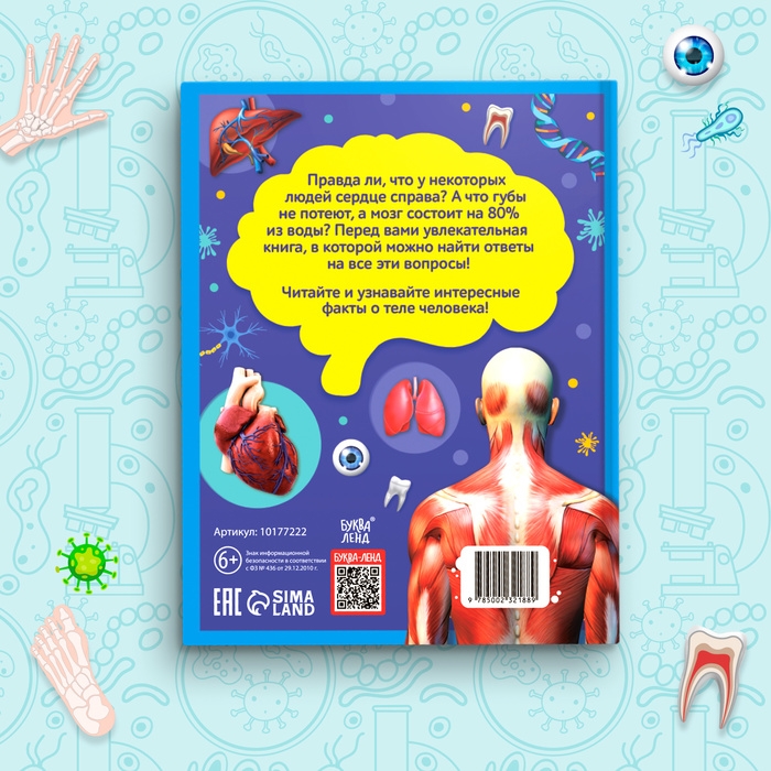 Энциклопедия в твёрдом переплёте &laquo;200 фактов о теле человека&raquo;, 48 стр.