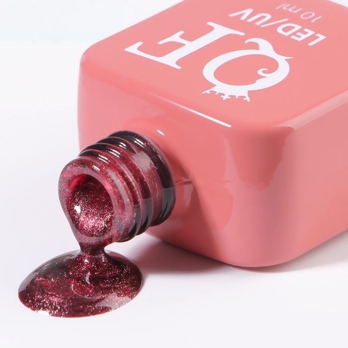 Гель лак для ногтей &laquo;CAT`S EYE GENTLE&raquo;, 3-х фазный, 10 мл, LED/UV, цвет красный (53)