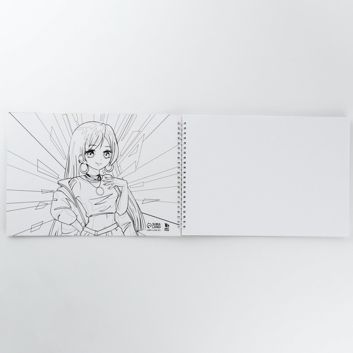 Скетчбук А4, 40 л. 100 г/м &laquo;Аниме&raquo;