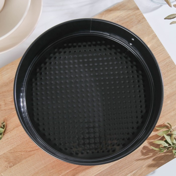 Форма для выпечки Доляна «Флорсет», 24×6,5 см, съёмное дно, антипригарное покрытие, рисунок МИКС Форма для выпечки Доляна «Флорсет», 24×6,5 см, съёмное дно, антипригарное покрытие, рисунок МИКС