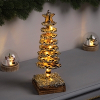 Фигура деревянная "Ёлочка", 30х10х10 см, 35 LED, батарейки AAx2 (не в комплекте), свечение теплое белое Фигура деревянная "Ёлочка", 30х10х10 см, 35 LED, батарейки AAx2 (не в комплекте), свечение теплое белое