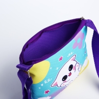 Сумка детская для девочки на молнии, цвет сиреневый/мятный Сумка детская для девочки на молнии, цвет сиреневый/мятный