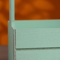 Набор кашпо деревянных 2 в 1 (25.5&times;15&times;30; 20&times;12&times;23) "Прованс" Оливковый