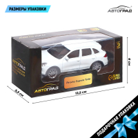 Машина металлическая PORSCHE CAYENNE TURBO, 1:43, цвет белый
