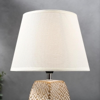 Лампа настольная 16444/1WT E14 40вт бело-золотой 22х22х34 см RISALUX