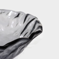 Салатник стеклянный Magistro &laquo;Нофис&raquo;, 550 мл, d=17 см, цвет серый