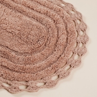 Ковер для ванны SL Home, хлопок, 60&times;90 см, цвет мокко