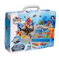 Конструктор винтовая мозаика &laquo;Морской мир&raquo;, с электрическим шуруповертом, 193 детали