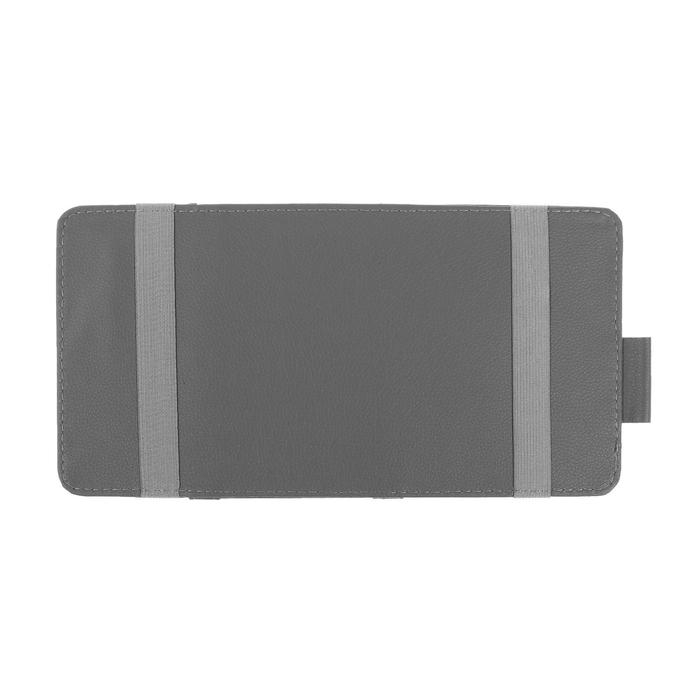 Органайзер на солнцезащитный козырек, 30&times;14.5 см, серый