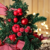 Ёлка декор "Снежное яблочко" 29х16 см Ёлка декор "Снежное яблочко" 29х16 см