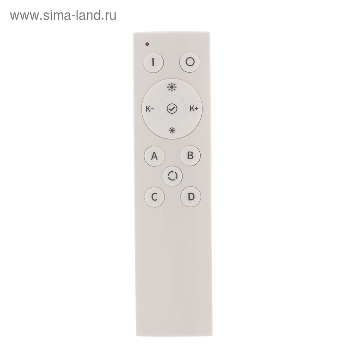 Радиопульт для трековых светильников 2400 МГц, 50 м, 4 группы, диммер, смена оттенка, белый Радиопульт для трековых светильников 2400 МГц, 50 м, 4 группы, диммер, смена оттенка, белый