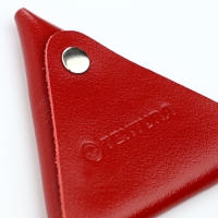 Монетница на кнопке TEXTURA, цвет красный Монетница на кнопке TEXTURA, цвет красный